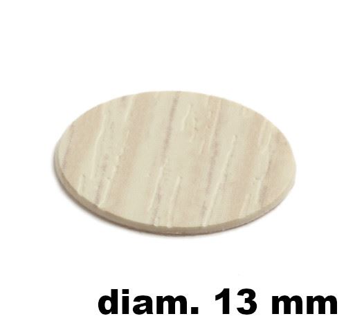 Immagine di tappi adesivi abs diam. mm. 13 rovere  4819 foglio 20 tappi                                                                                           