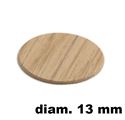 Immagine di tappi adesivi abs diam. mm. 13 rovere  4832 foglio 20 tappi                                                                                           