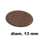 Immagine di tappi adesivi abs diam. mm. 13 rovere  4843 foglio 20 tappi                                                                                           