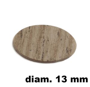 Immagine di tappi adesivi abs diam. mm. 13 rovere  4858 foglio 20 tappi                                                                                           