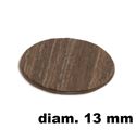 Immagine di tappi adesivi abs diam. mm. 13 rovere  4971 foglio 20 tappi                                                                                           