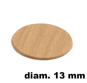 Immagine di tappi adesivi abs diam. mm. 13 sicomoro  727 foglio 20 tappi                                                                                           