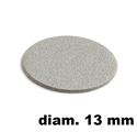 Immagine di tappi adesivi abs diam. mm. 13 silver 01 foglio 20 tappi                                                                                           