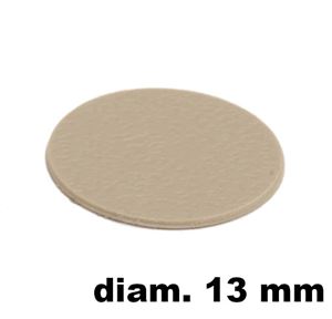 Immagine di tappi adesivi abs diam. mm. 13 tortora  5203 foglio 20 tappi                                                                                           