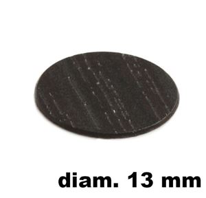 Immagine di tappi adesivi abs diam. mm. 13 wenge' 90033 foglio 20 tappi                                                                                           