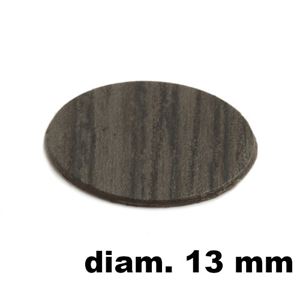 Immagine di tappi adesivi abs diam. mm. 13 wenge'  9005 foglio 20 tappi                                                                                           