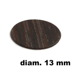 Immagine di tappi adesivi abs diam. mm. 13 wenge'  994plr2 foglio 20 tappi                                                                                           