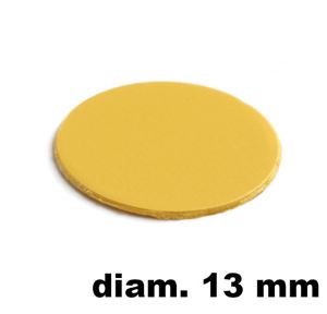 Immagine di tappi adesivi abs diam. mm. 13 giallo 28411 foglio 20 tappi                                                                                           