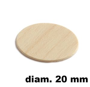 Immagine di tappi adesivi abs diam. mm. 20 acero  257 foglio 15 tappi                                                                                           