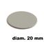 Immagine di tappi adesivi abs diam. mm. 20 alluminio 93336 foglio 15 tappi                                                                                           