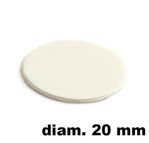Immagine di tappi adesivi abs diam. mm. 20 bianco 11164 foglio 15 tappi                                                                                           