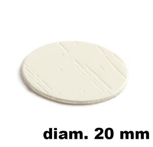 Immagine di tappi adesivi abs diam. mm. 20 bianco 11164plr2 foglio 15 tappi                                                                                           