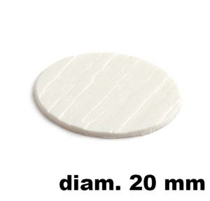 Immagine di tappi adesivi abs diam. mm. 20 bianco 13759 foglio 15 tappi                                                                                           