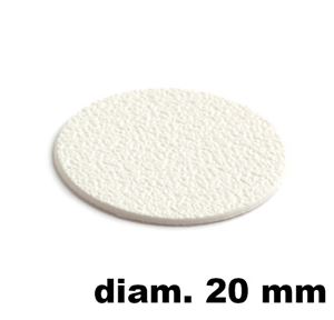 Immagine di tappi adesivi abs diam. mm. 20 bianco  6762 foglio 15 tappi                                                                                           