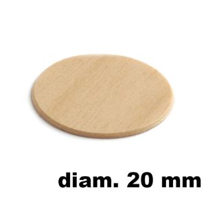 Immagine di tappi adesivi abs diam. mm. 20 frassino  168 foglio 15 tappi                                                                                           