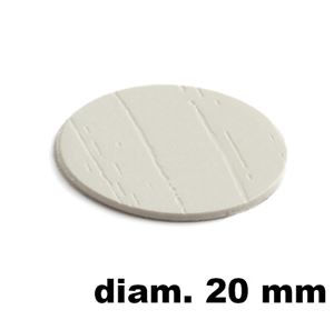 Immagine di tappi adesivi abs diam. mm. 20 grigio 93562plr2 foglio 15 tappi                                                                                           