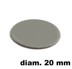 Immagine di tappi adesivi abs diam. mm. 20 grigio 93873 foglio 15 tappi                                                                                           