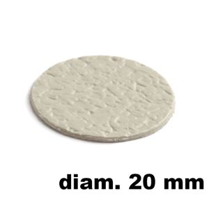 Immagine di tappi adesivi abs diam. mm. 20 grigio 94117 foglio 15 tappi                                                                                           