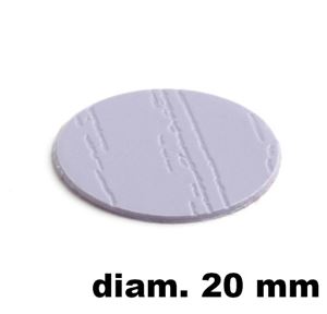Immagine di tappi adesivi abs diam. mm. 20 lilla 47309plr2 foglio 15 tappi                                                                                           