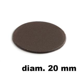 Immagine di tappi adesivi abs diam. mm. 20 marrone 2633 foglio 15 tappi                                                                                           