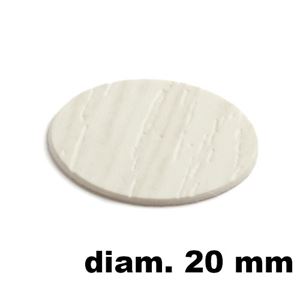 Immagine di tappi adesivi abs diam. mm. 20 olmo 40037 foglio 15 tappi                                                                                           
