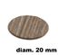 Immagine di tappi adesivi abs diam. mm. 20 olmo 40040 foglio 15 tappi                                                                                           