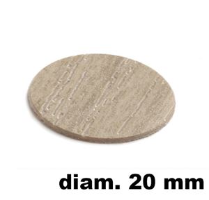 Immagine di tappi adesivi abs diam. mm. 20 olmo  d36 foglio 15 tappi                                                                                           