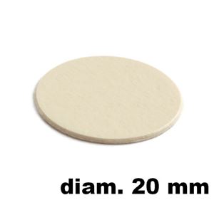 Immagine di tappi adesivi abs diam. mm. 20 panna 18052 foglio 15 tappi                                                                                           