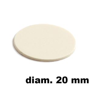 Immagine di tappi adesivi abs diam. mm. 20 panna 18056 foglio 15 tappi                                                                                           