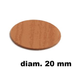 Immagine di tappi adesivi abs diam. mm. 20 pero 577 foglio 15 tappi                                                                                           