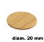 Immagine di tappi adesivi abs diam. mm. 20 pino  283 foglio 15 tappi                                                                                           