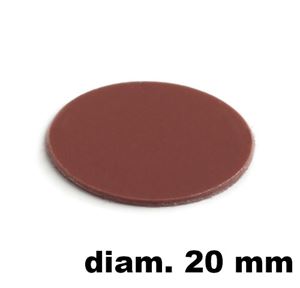Immagine di tappi adesivi abs diam. mm. 20 rosso 48953 foglio 15 tappi                                                                                           