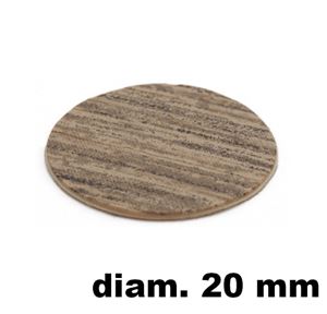 Immagine di tappi adesivi abs diam. mm. 20 rovere 40203 foglio 15 tappi                                                                                           