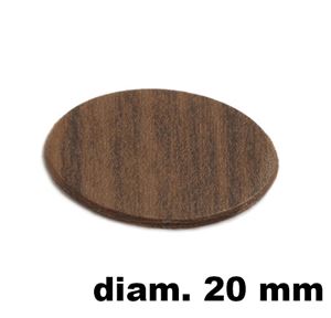 Immagine di tappi adesivi abs diam. mm. 20 rovere  4548 foglio 15 tappi                                                                                           