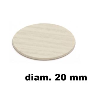 Immagine di tappi adesivi abs diam. mm. 20 rovere  4583plr2 foglio 15 tappi                                                                                           