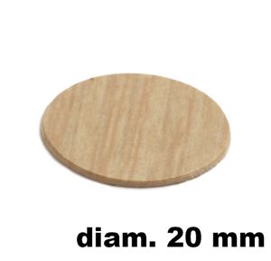 Immagine di tappi adesivi abs diam. mm. 20 rovere  4648 foglio 15 tappi                                                                                           