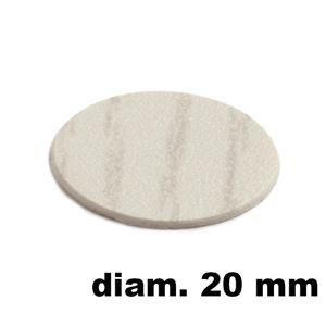 Immagine di tappi adesivi abs diam. mm. 20 rovere  4663 foglio 15 tappi                                                                                           