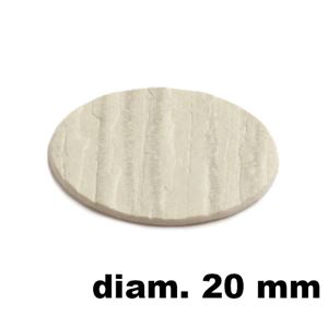 Immagine di tappi adesivi abs diam. mm. 20 rovere  4686 foglio 15 tappi                                                                                           