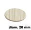 Immagine di tappi adesivi abs diam. mm. 20 rovere  4686 foglio 15 tappi                                                                                           