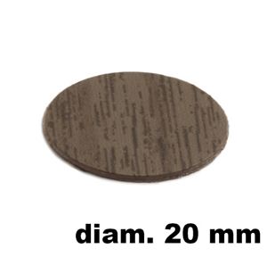 Immagine di tappi adesivi abs diam. mm. 20 rovere  4808 foglio 15 tappi                                                                                           