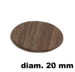 Immagine di tappi adesivi abs diam. mm. 20 rovere  4971 foglio 15 tappi                                                                                           