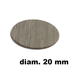Immagine di tappi adesivi abs diam. mm. 20 tiglio 1052 foglio 15 tappi                                                                                           