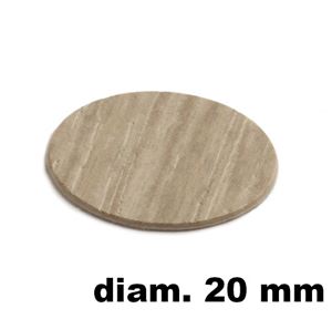 Immagine di tappi adesivi abs diam. mm. 20 tiglio 1509 foglio 15 tappi                                                                                           