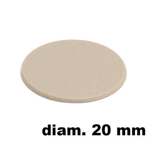 Immagine di tappi adesivi abs diam. mm. 20 tortora 5191 foglio 15 tappi                                                                                           