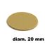 Immagine di tappi adesivi abs diam. mm. 20 verde 78544 foglio 15 tappi                                                                                           
