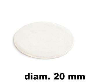 Immagine di tappi adesivi abs diam. mm. 20 verniciabile foglio 15 tappi                                                                                           