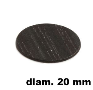 Immagine di tappi adesivi abs diam. mm. 20 wenge' 90033 foglio 15 tappi                                                                                           