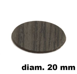 Immagine di tappi adesivi abs diam. mm. 20 wenge'  9005 foglio 15 tappi                                                                                           