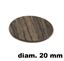 Immagine di tappi adesivi abs diam. mm. 20 zebrano 70019plr foglio 15 tappi                                                                                           