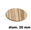 Immagine di tappi adesivi abs diam. mm. 20 zebrano  7004 foglio 15 tappi                                                                                           